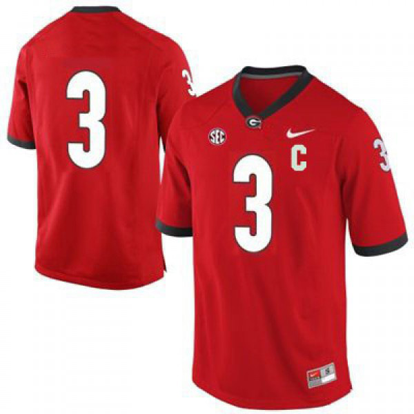 Georgia Bulldogs Todd Gurley #3 (No Name) College Jersey - Red